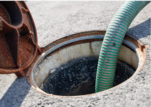 Completed drain cleaning job